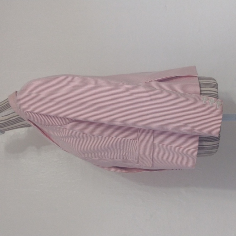 Talbots Red & White Striped Two Button Blazer Siz… - image 3